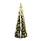 5ft. Pre-Lit Pop-Up Green Artificial Christmas Tree, Warm White LED Lights